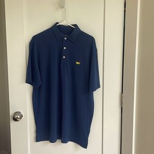 Masters Navy Blue Performance Tech Golf Shirt